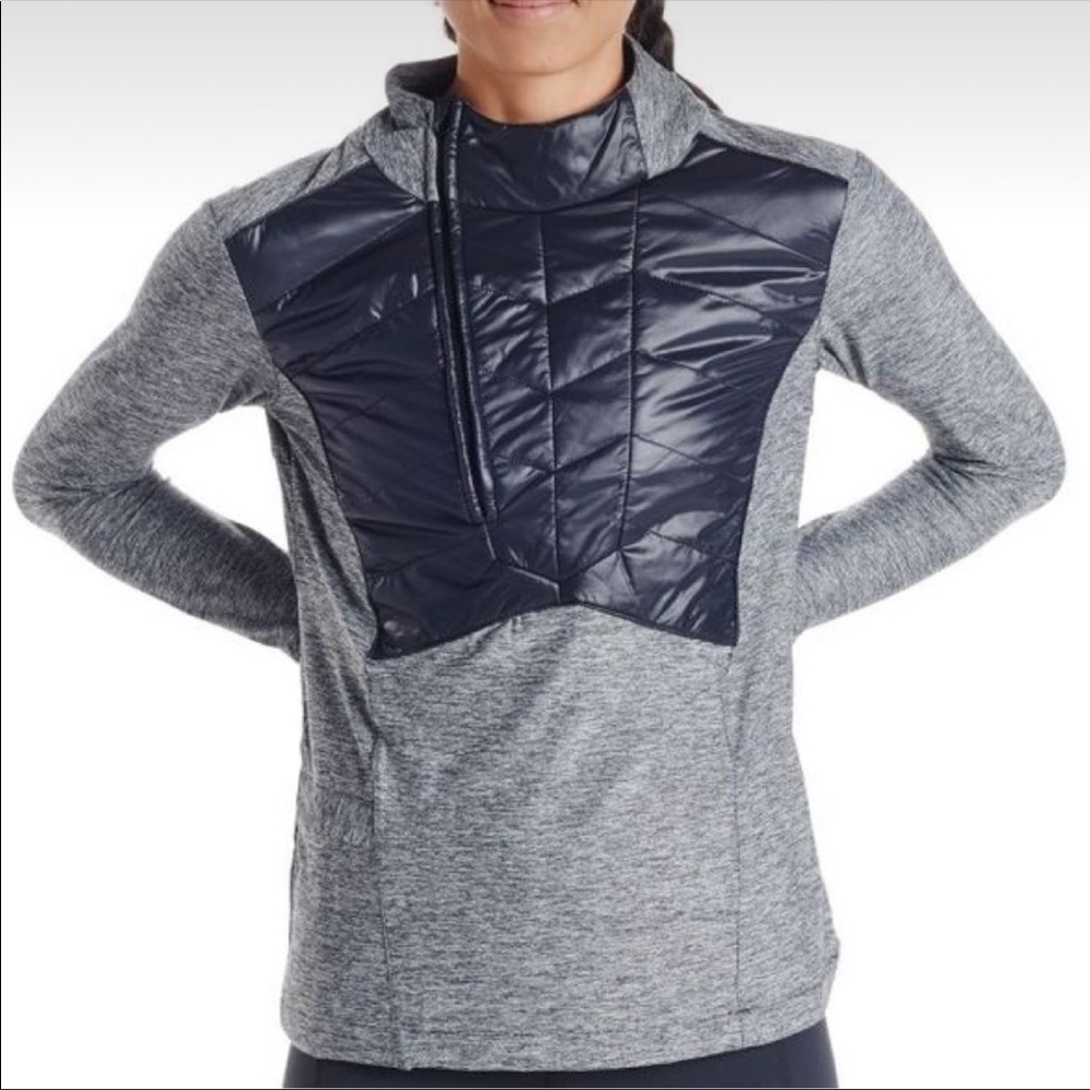 Oiselle quarter zip Lux quilted medium long sleeve